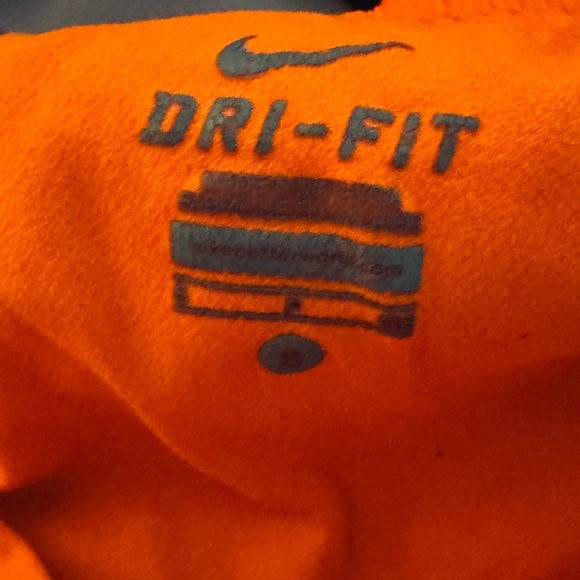 Nike Bright Orange Running Shorts with Black and Dark Purple Accents - Picture 6 of 6